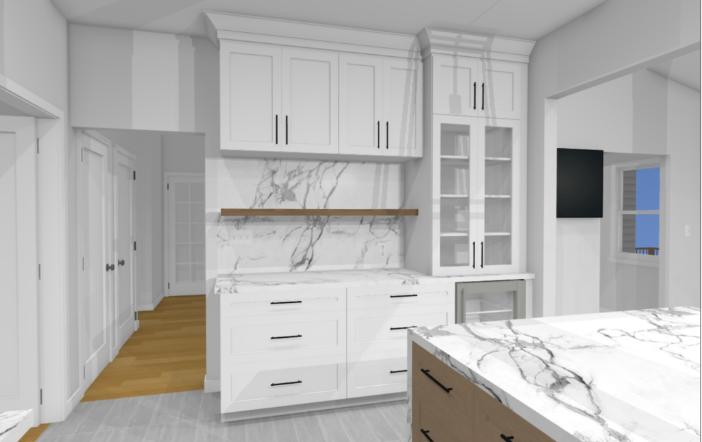 Kitchen Renderings | DES Home Renovations | Princeton, NJ | New Jersey | Design Services | Kitchen and Sunroom Renovation